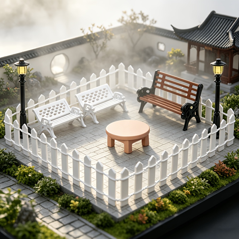 10pcs Plastic Model Set for Micro-landscape Garden Decoration